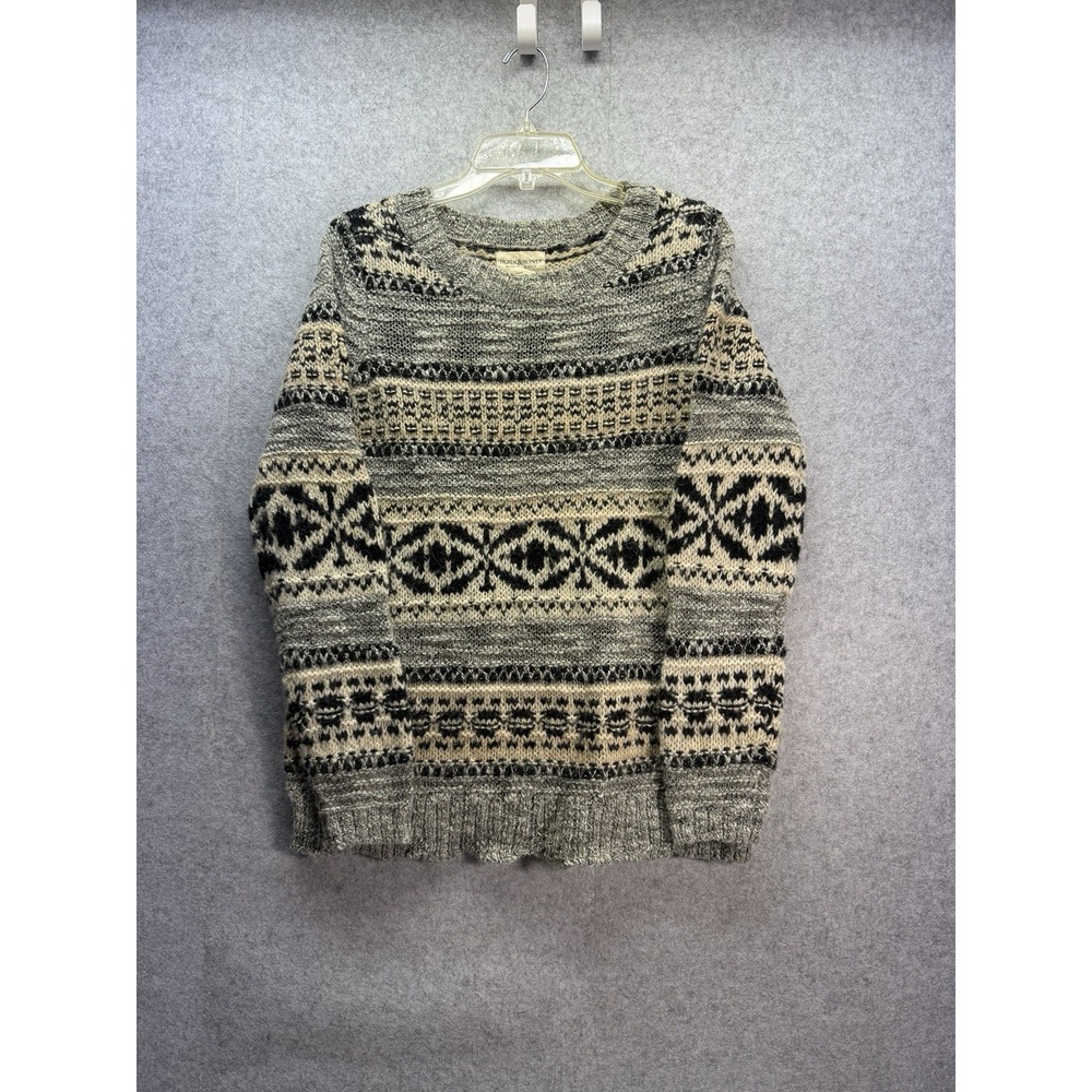 Denim Supply Ralph Lauren Gray Wool Blend Pullover Sweater Women's Medium